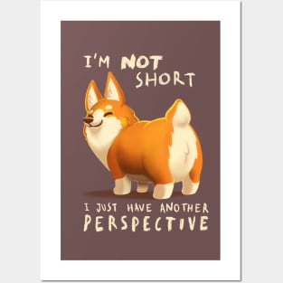 Different Perspective - Cute Corgi Dog - Fluffy Animal Posters and Art